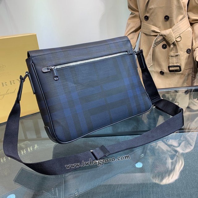 Burberry專門店新款男士信使包 巴寶莉翻蓋斜背包 yxb1299